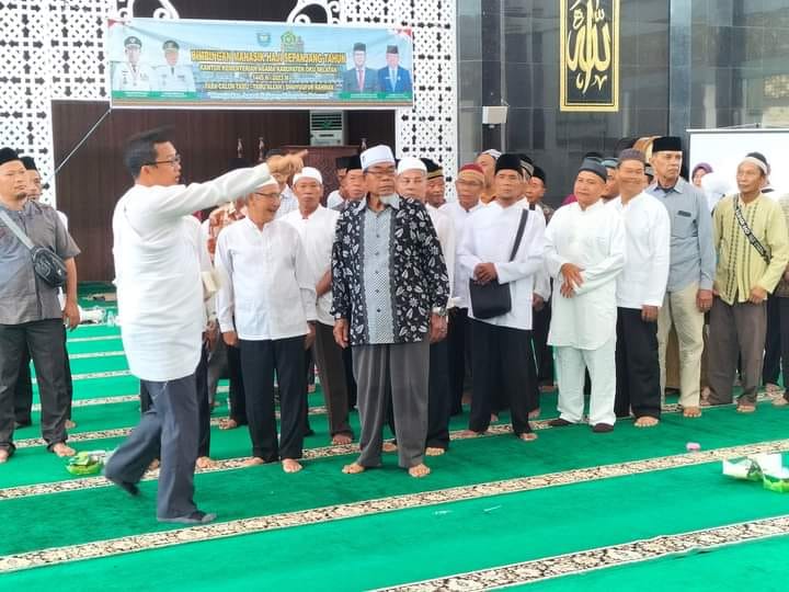 Alhamdulilah, 120 JCH Zona Satu di OKU Selatan Mengikuti Praktek Manasik Haji