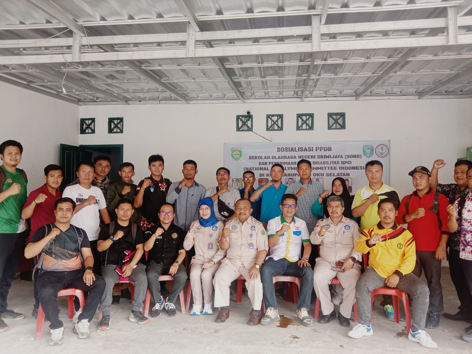 Tim PPDB Sekolah Olahraga Negeri Sriwijaya Sambangi KONI OKU Selatan