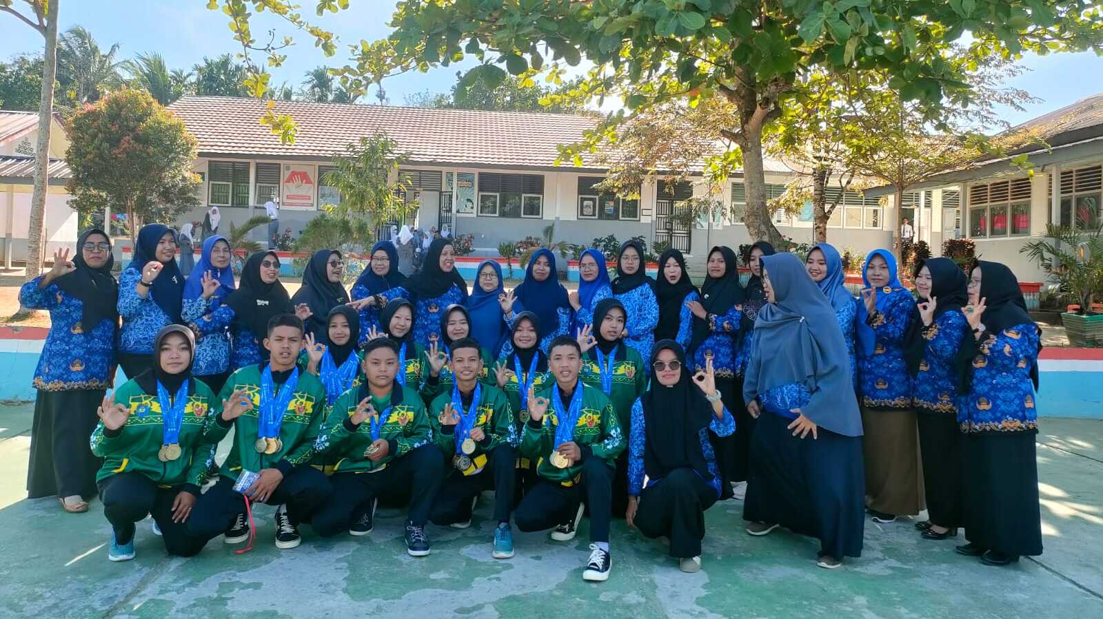 Sekolah SMA Negeri 1 Banding Agung Sambut dan Apresiasi Atlet-Atlet Arung Jeram OKU Selatan