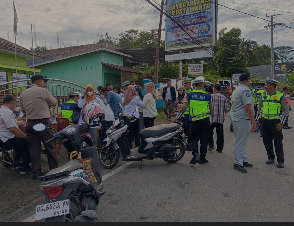 Operasi Gabungan Tertib Lalu Lintas di OKU Selatan, Puluhan Kendaraan Ditindak