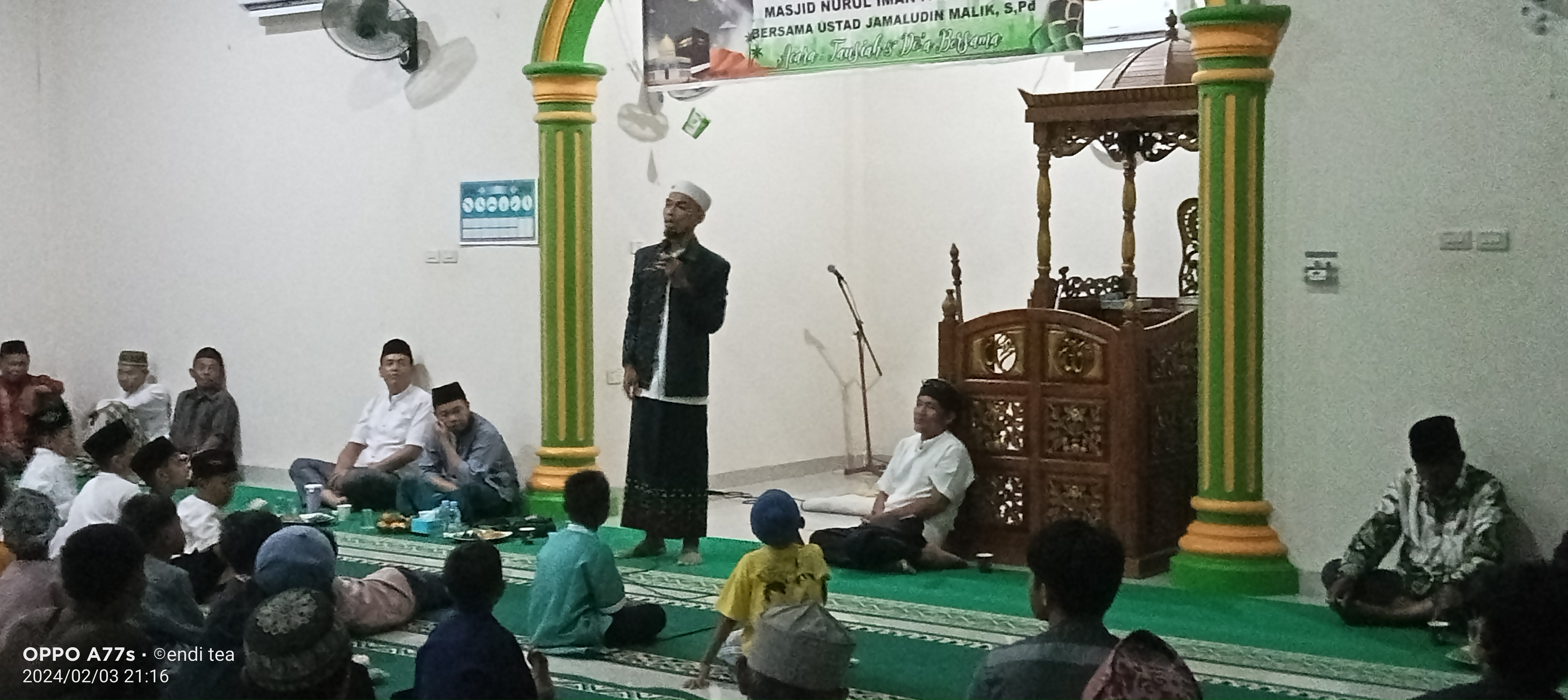 Antusiasme Gemerlap Acara Peringatan Isra Mi'raj di Masjid Nurul Iman