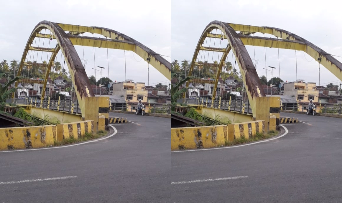 Sabtu Siang, Ruas Jalan Jembatan Kuning Muaradua OKU Selatan Ditutup Sementara