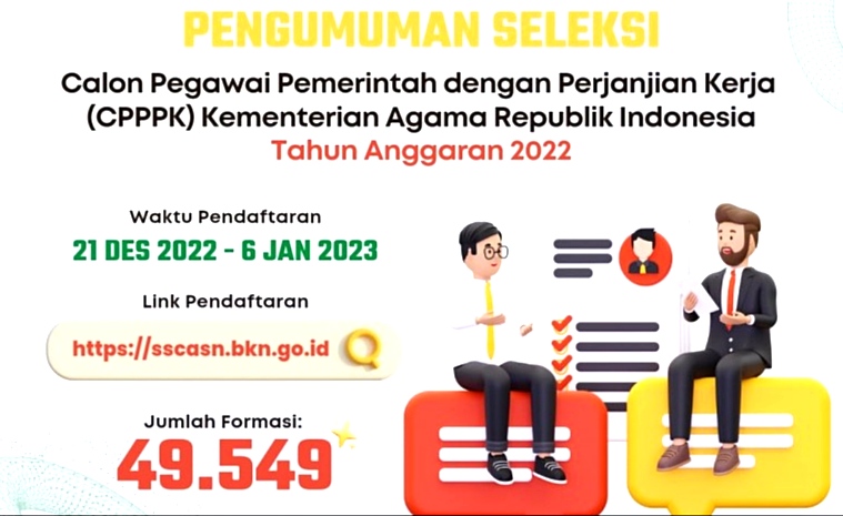 Jangan Asal Upload! Begini Cara Pendaftaran PPPK Kemenag 2022