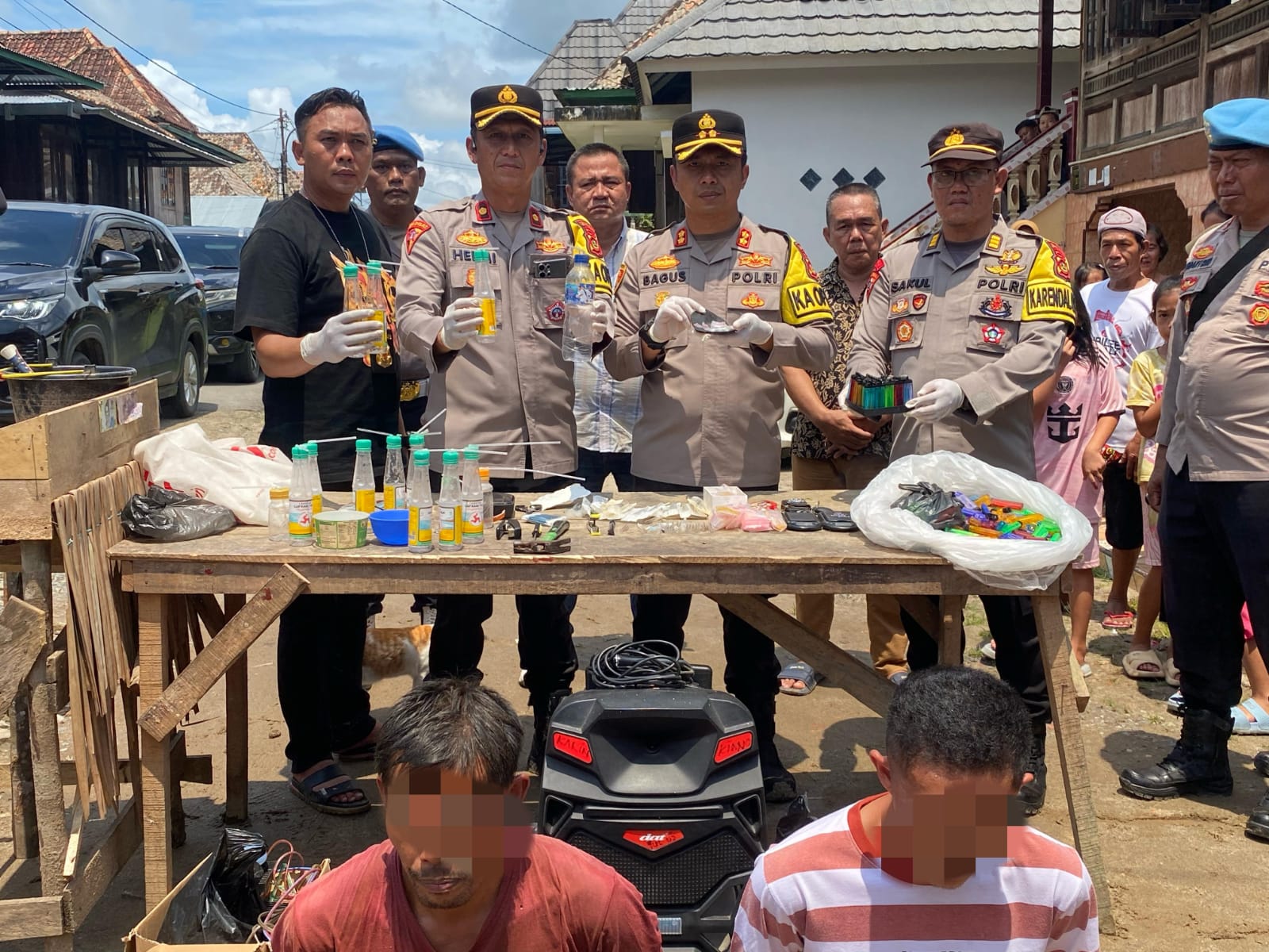 Penggerebekan Besar di Kampung Narkoba Ogan Ilir, Polisi Bongkar 3 Pondok