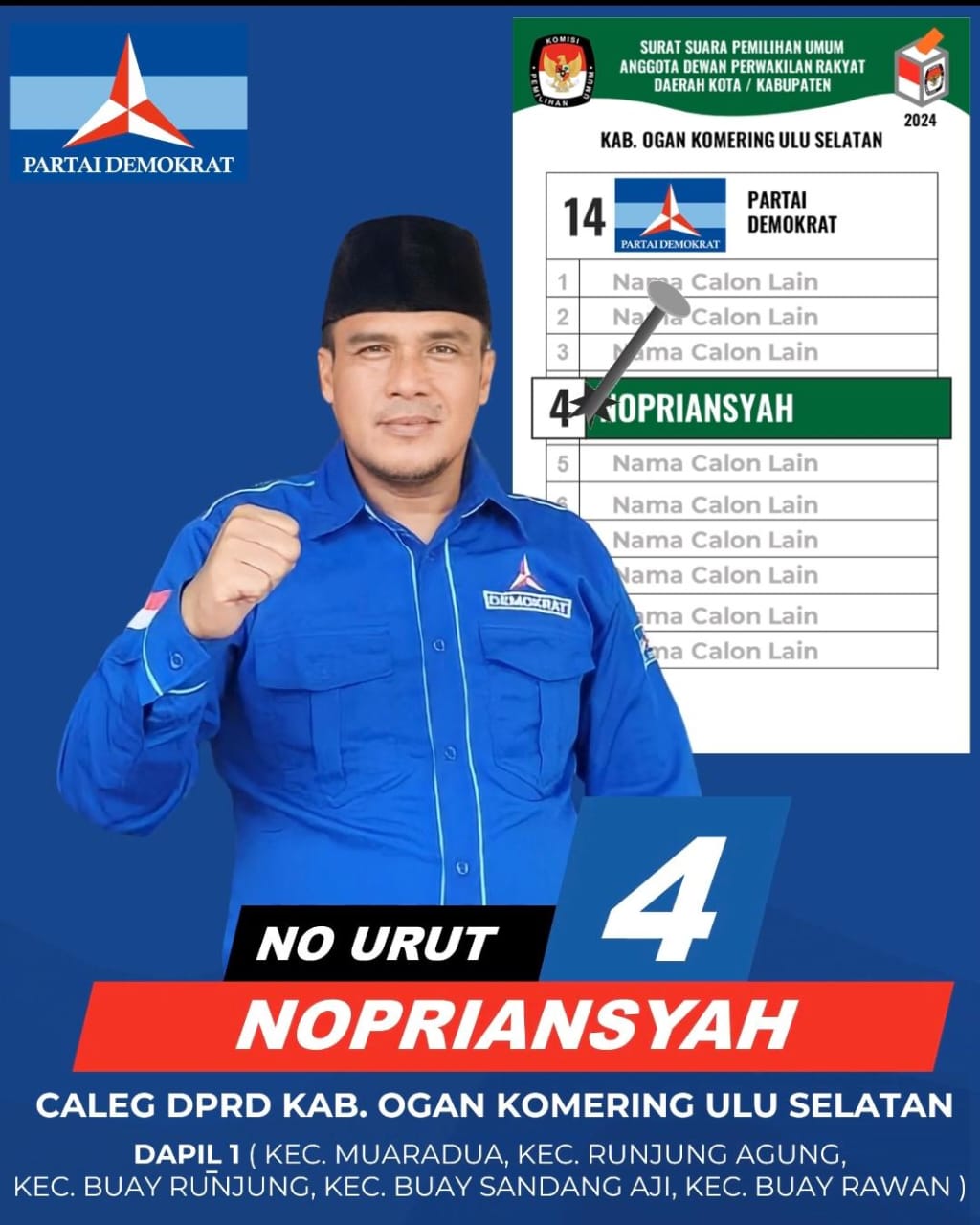 Siap Berikan Sumbangsih untuk Suara Demokrat