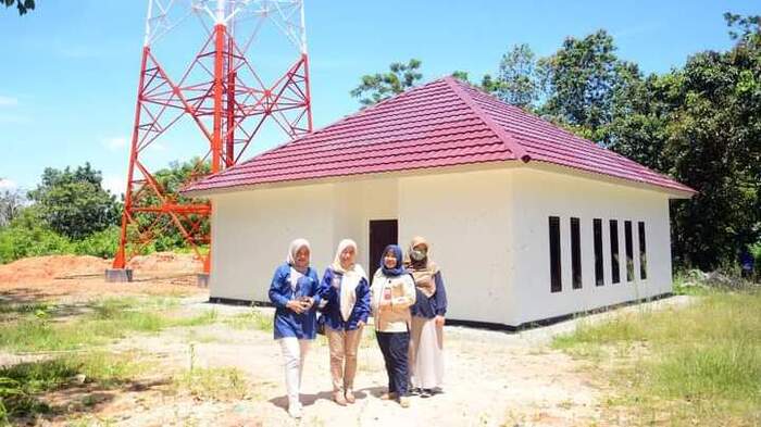 Tim Survei Tinjau Lokasi Pembangunan Tower TV Digital di Muaradua