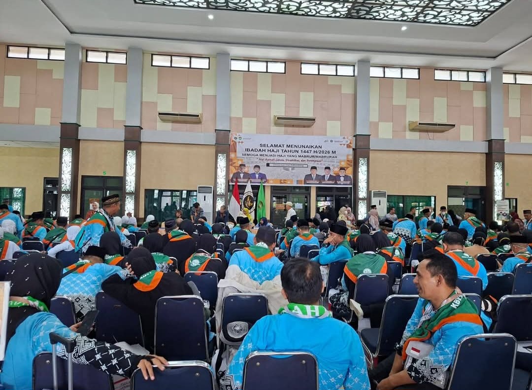 JCH Asal OKU Selatan Tiba Selamat di Asrama Haji Palembang, Siap Menuju Tanah Suci