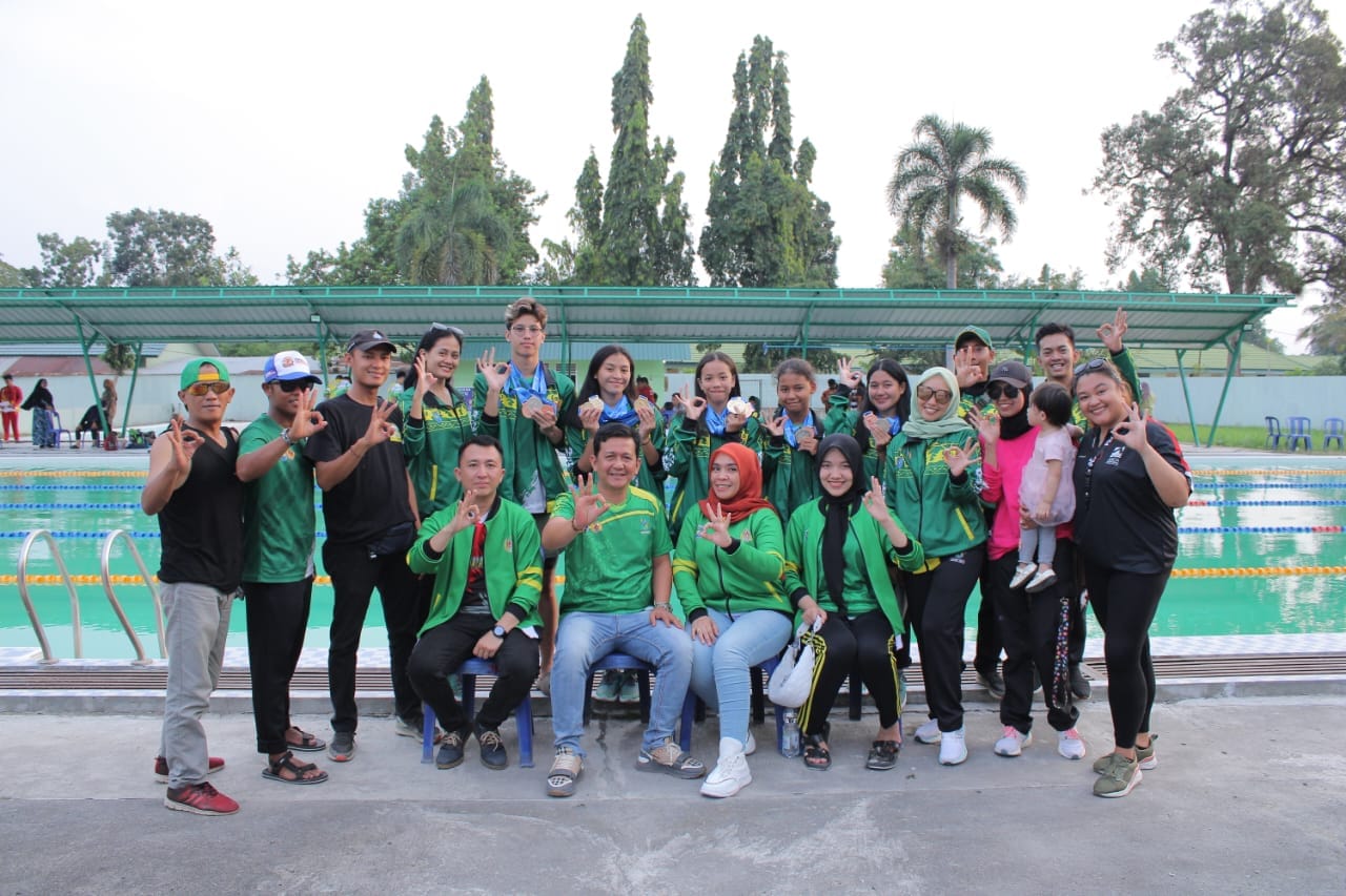 Cabor Renang OKUS Menggila, Bawa 14 Mendali di Porprov Lahat