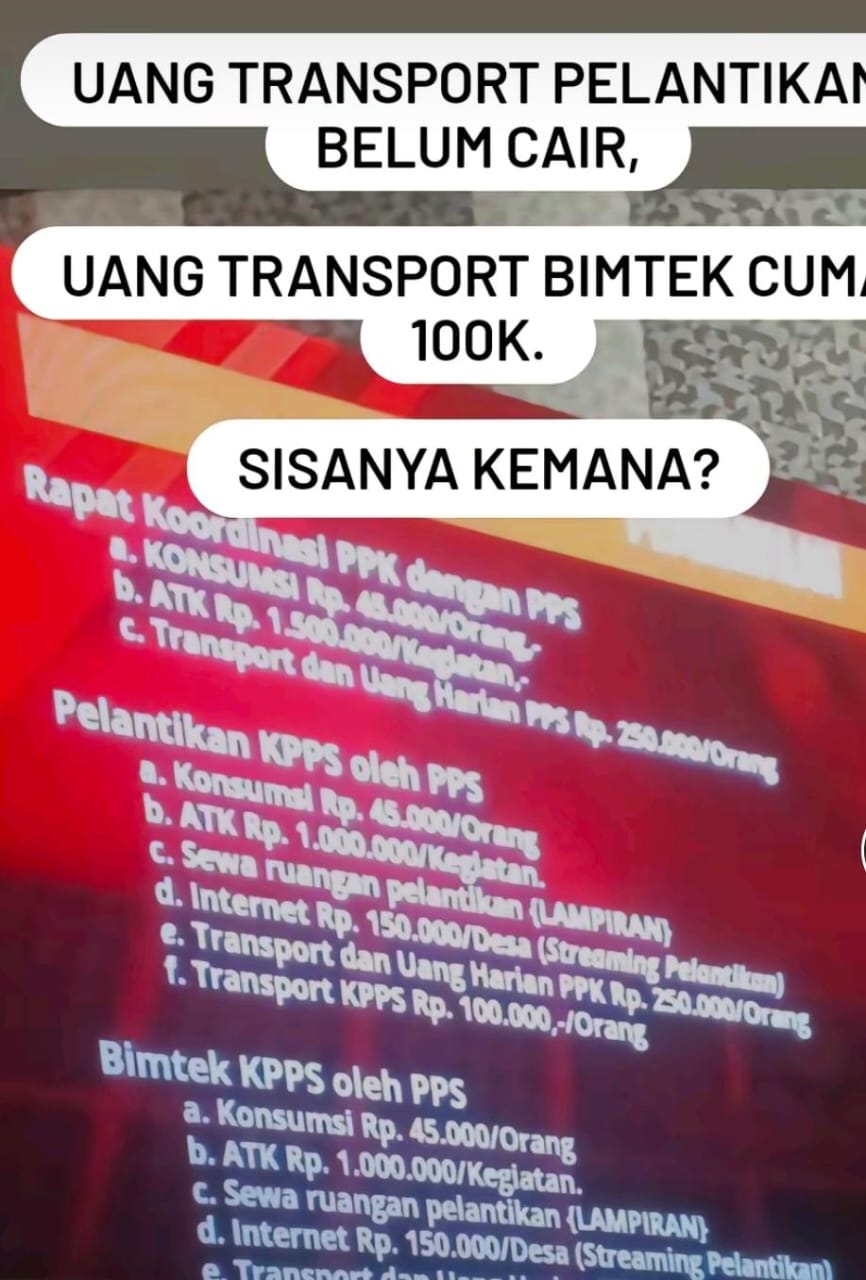 Ini Kata KPU soal  Penyaluran Dana Pelantikan dan Bimtek KPPS di OKU Selatan