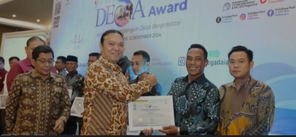 Pemkab OKU Selatan Raih Dua Penghargaan di Mata Lokal Desa Award 2025