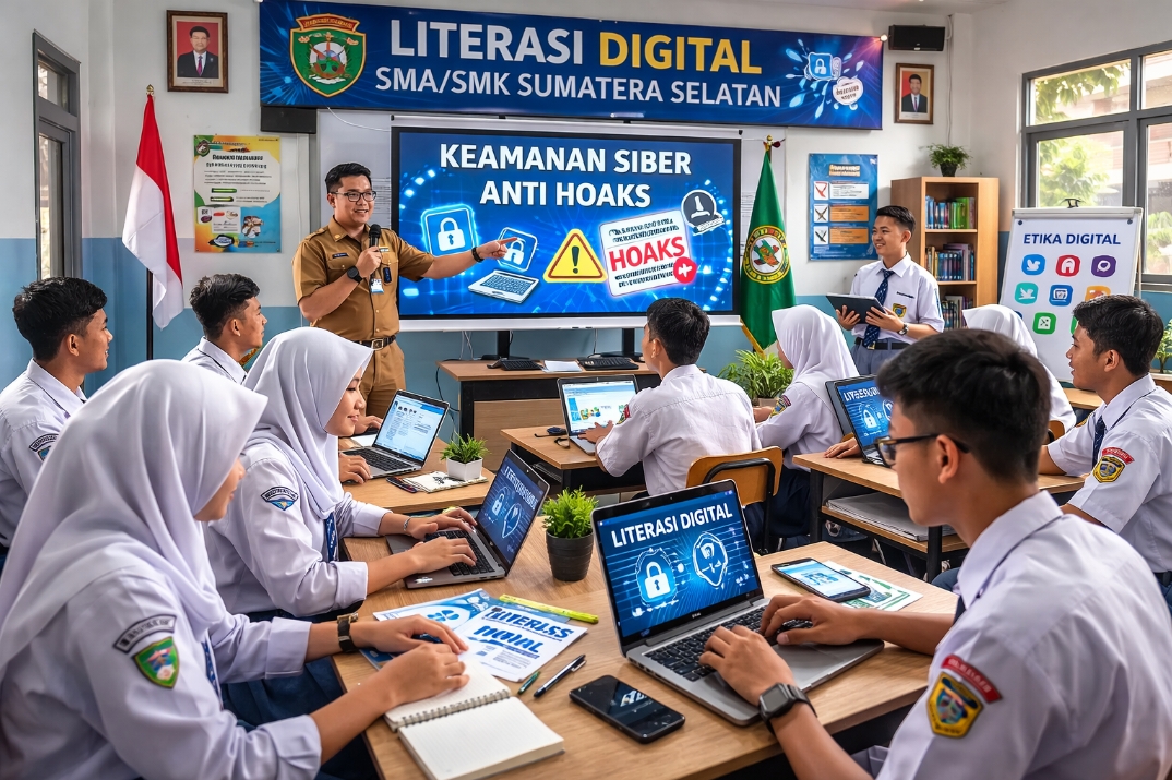 Disdik Sumsel Perkuat Literasi Digital di SMA dan SMK, Cegah Hoaks hingga Cyberbullying