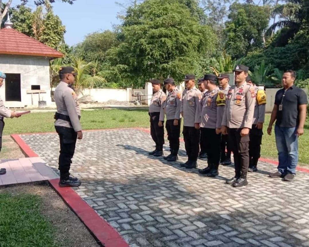 Polsek Buay Sandang Aji Siagakan Personel untuk Antisipasi Karhutla