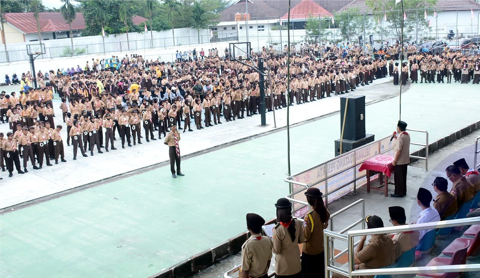 Pemkab OKU Selatan Gelar Lomba PBB Pramuka dalam Peringatan Hari Pramuka ke-63