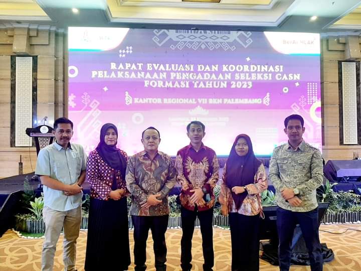 BKPSDM OKU Selatan Menerima Sertifikat Pengadaan Seleksi CASN Tahun 2023