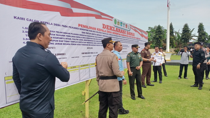 OKU Selatan Langsungkan Deklarasi Pilkades Damai