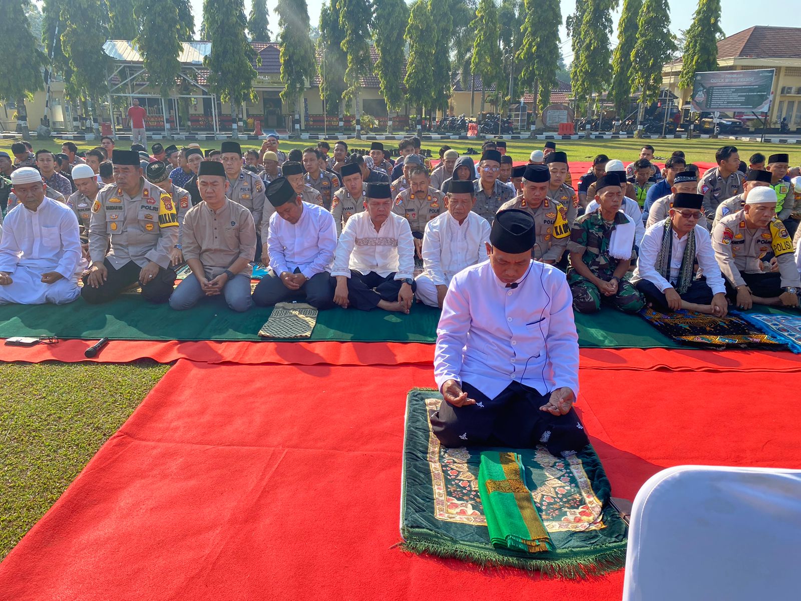 Mapolres OKU Selatan Gelar Solat Istisqo, Respons Doa Terhadap Kekeringan Yang Melanda Daerah