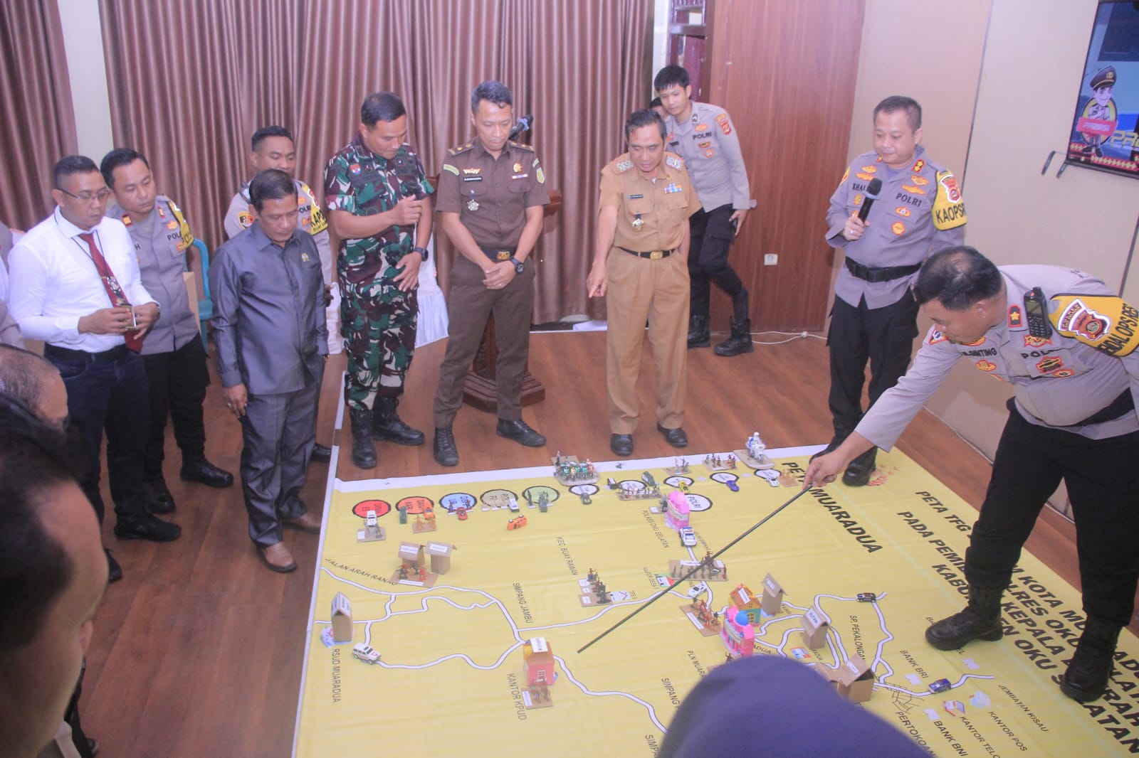 Jelang Operasi Mantap Praja, Polres OKU Selatan Gelar Rakor Linsek