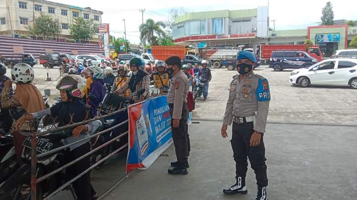 Polsek Muaradua Lakukan Pengamanan SPBU Muaradua