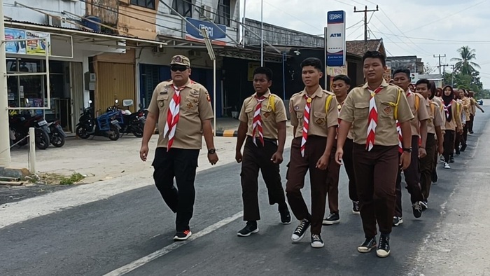 Polsek Belitang III Lakukan Latihan Rutin Bersama Saka Bhayangkara