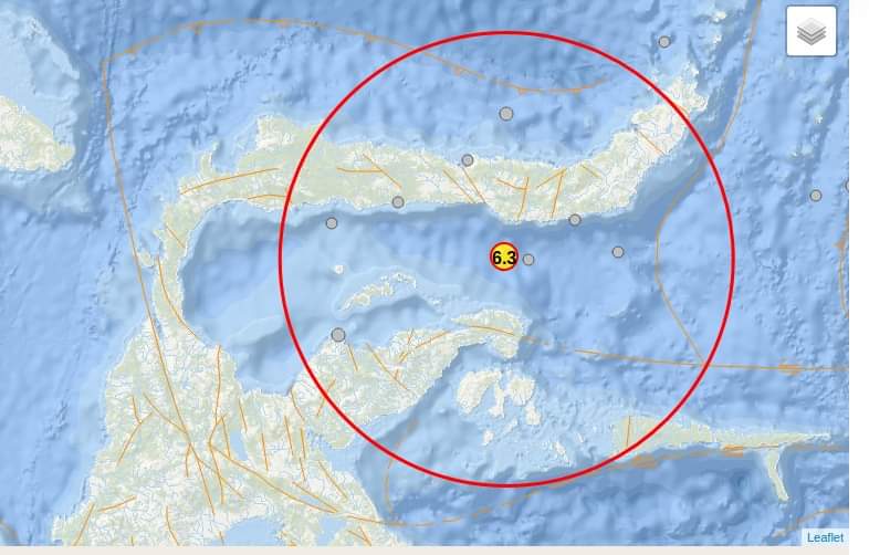 UPDATE Gempa Bumi 6,3 Magnitudo Guncang Gorontalo, Tidak Beepotensi Tsunami