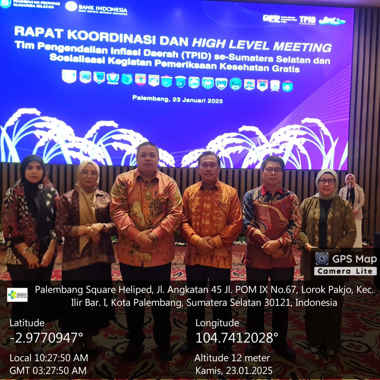 TPID OKU Selatan Hadiri Rakor dan High Level Meeting TPID Sumsel