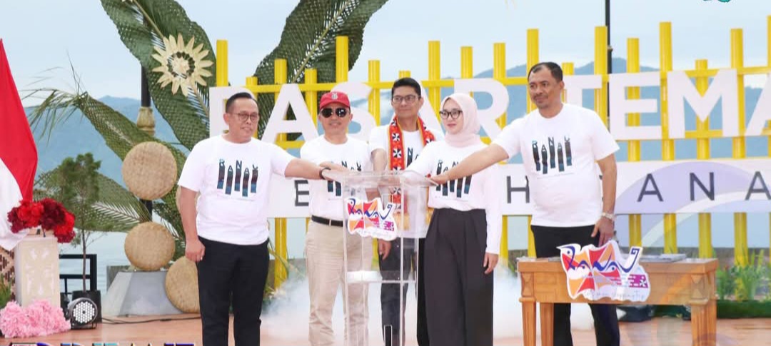 Sinergi Dua Daerah, Pasar Tematik Danau Ranau Diresmikan