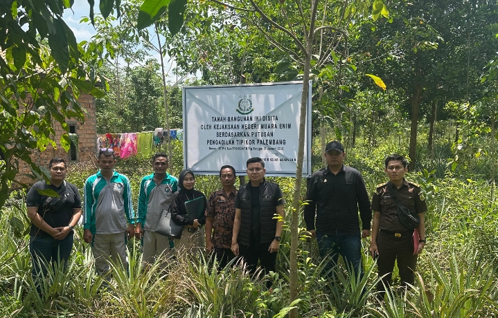 Korupsi Dana Desa Rp485 Juta, Tanah Kades Tanjung Medang Disita