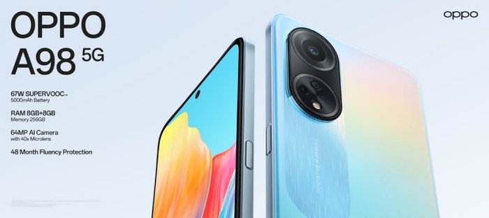 OPPO A98 5G Ponsel Terbaru dengan Layar Canggih, Baterai Bertenaga, dan Kamera Unggulan