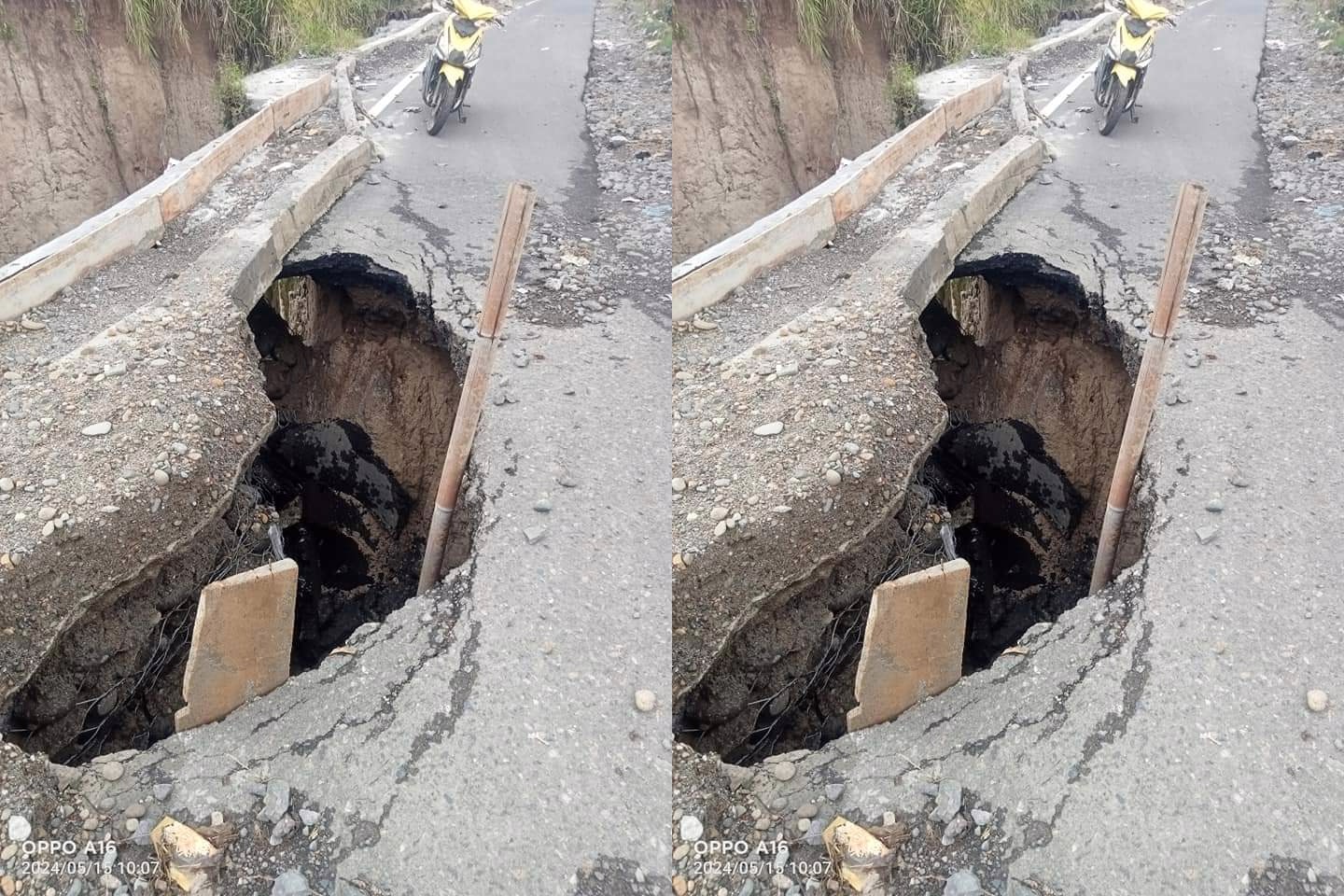 Hujan Deras, Jalan Lintas di OKU Selatan Amblas