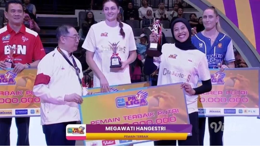 Megawati Hangestri Dinobatkan sebagai MVP Proliga 2024 Usai Kemenangan Dramatis Jakarta BIN