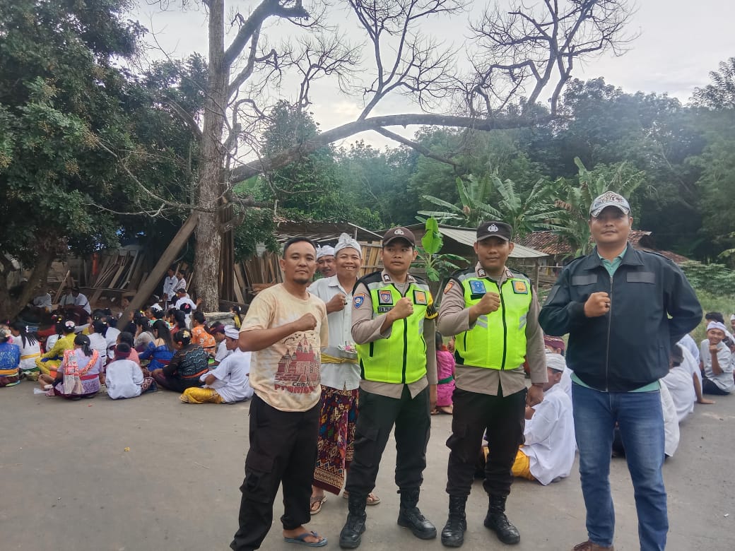 Hari Raya Nyepi, Pemdes Karang Agung dan Polsek Simpang Berikan Pengamanan Maksimal