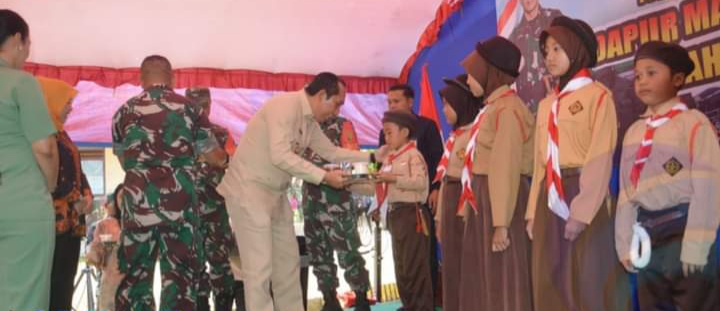 Dandim OKU Gelar Dapur Masak Sekolah di OKU Selatan