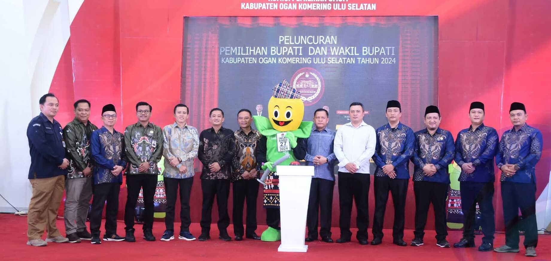 Resmi, KPUD OKU Selatan Melauncing Pemilihan Bupati dan Wakil Bupati Ogan Komering Ulu Selatan Tahun 2024