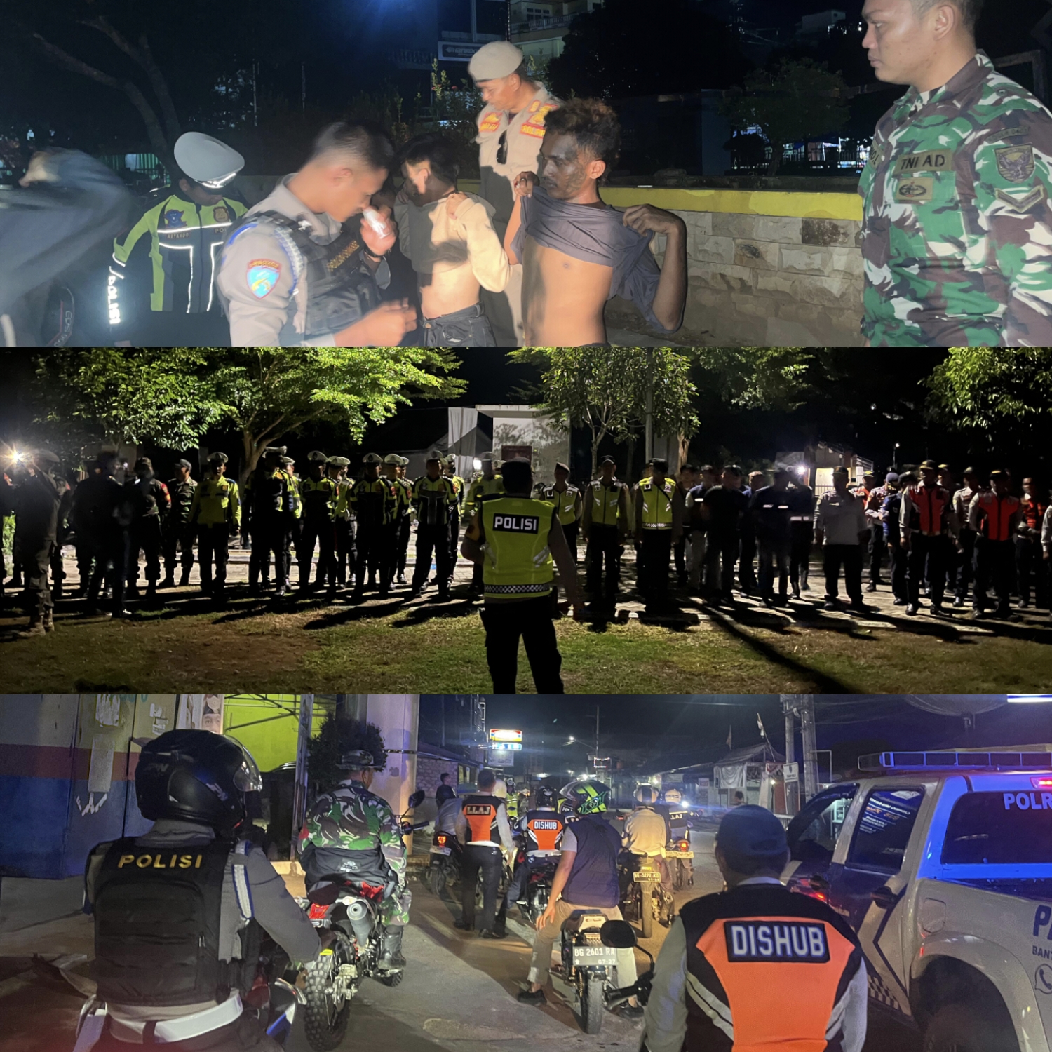 Polri, TNI, Pol PP, dan Dishub Kabupaten Oku Selatan Gelar Patroli Gabungan untuk Jaga Situasi Kamtibmas