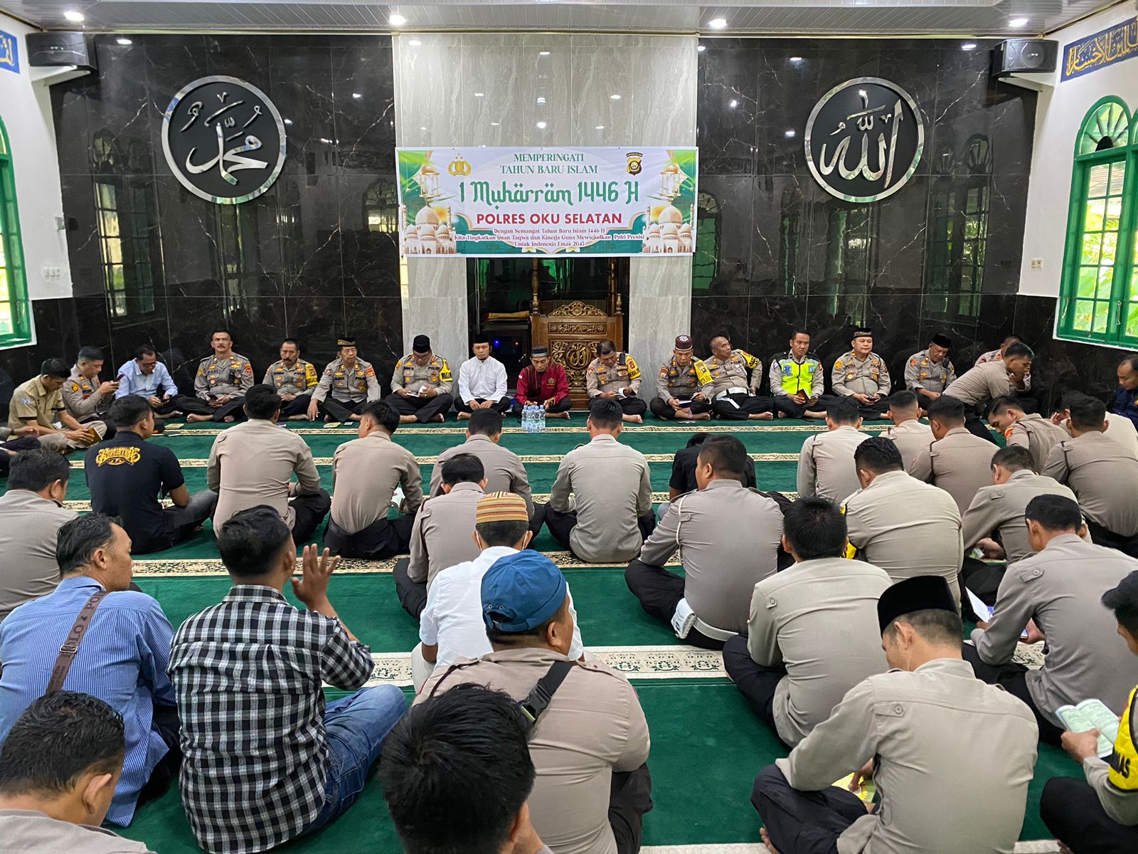 Gelar Peringatan 1 Muharram di Masjid Al Mukhlisin, Polres Adakan Giat Religius