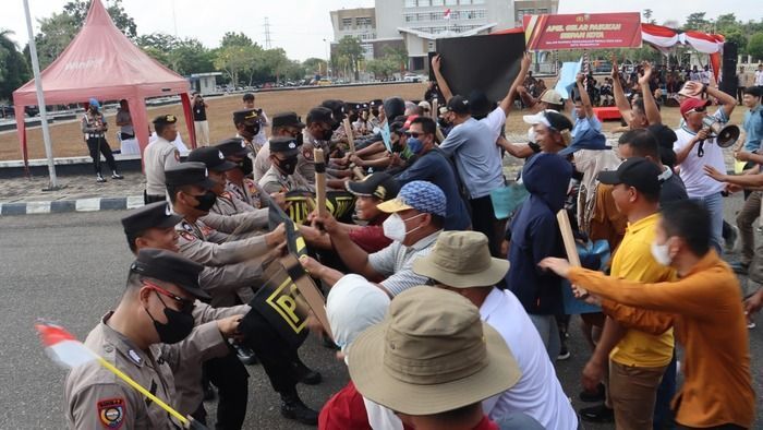 Hadapi Pemilu Polres Prabumulih Gelar Simulasi Sispam Kota