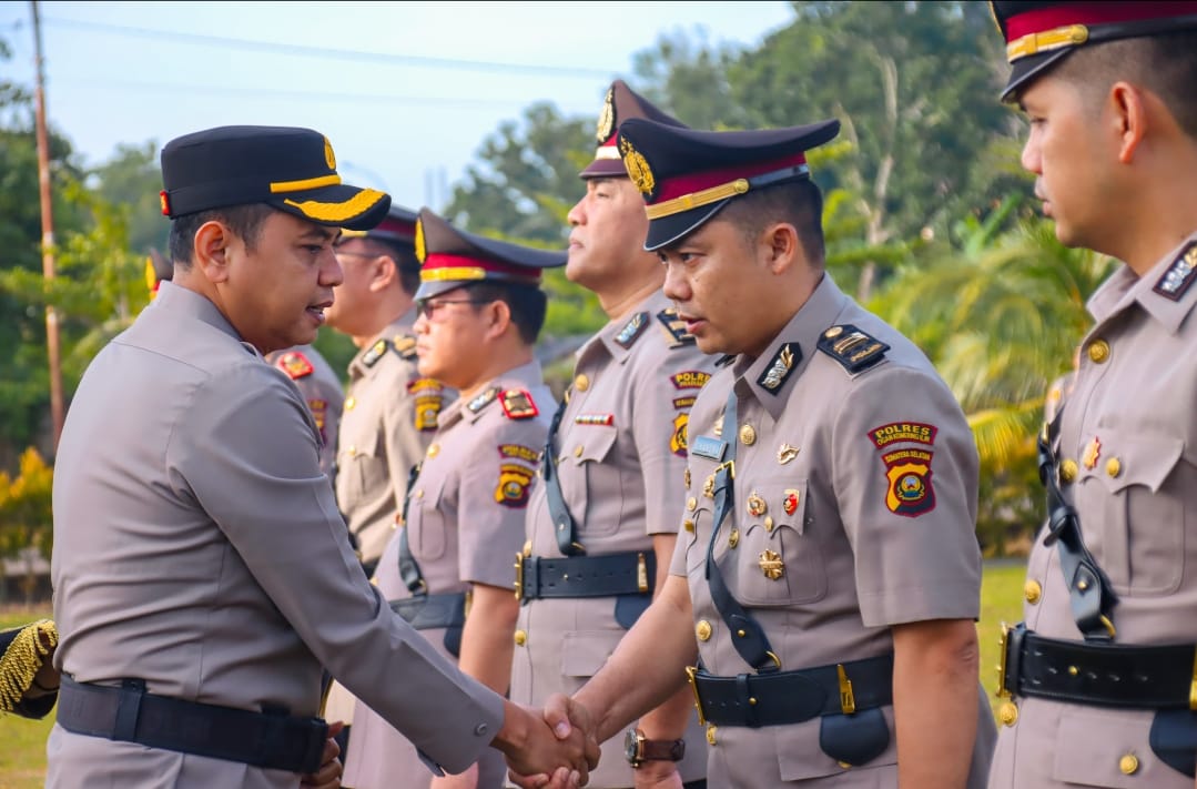 Mutasi Jabatan di Polres OKI, Kasat Narkoba Hingga Kapolsek Berganti