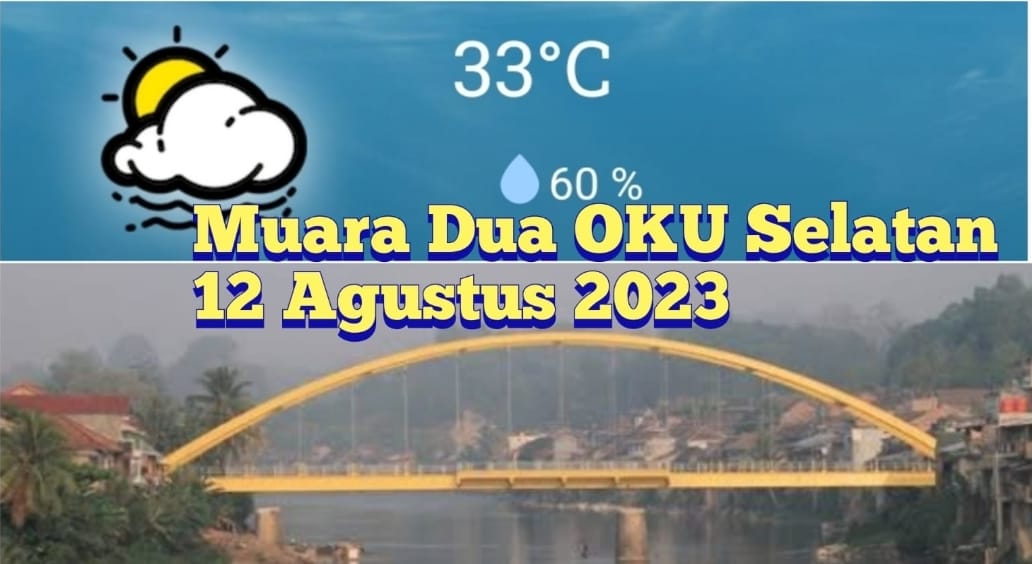 Begini Kondisi Cuaca di Provinsi Sumsel Hari Ini 12 Agustus 2023 Termasuk Muara Dua OKU Selatan