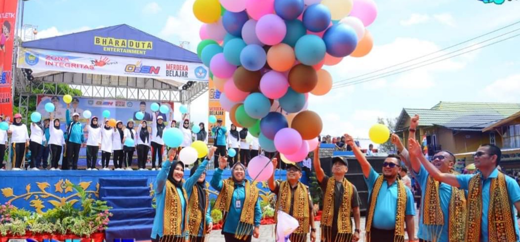 O2SN Tingkat Kabupaten  Tahun 2023 Resmi Dibuka, Pesertanya 210 SD dan SMP se OKU Selatan