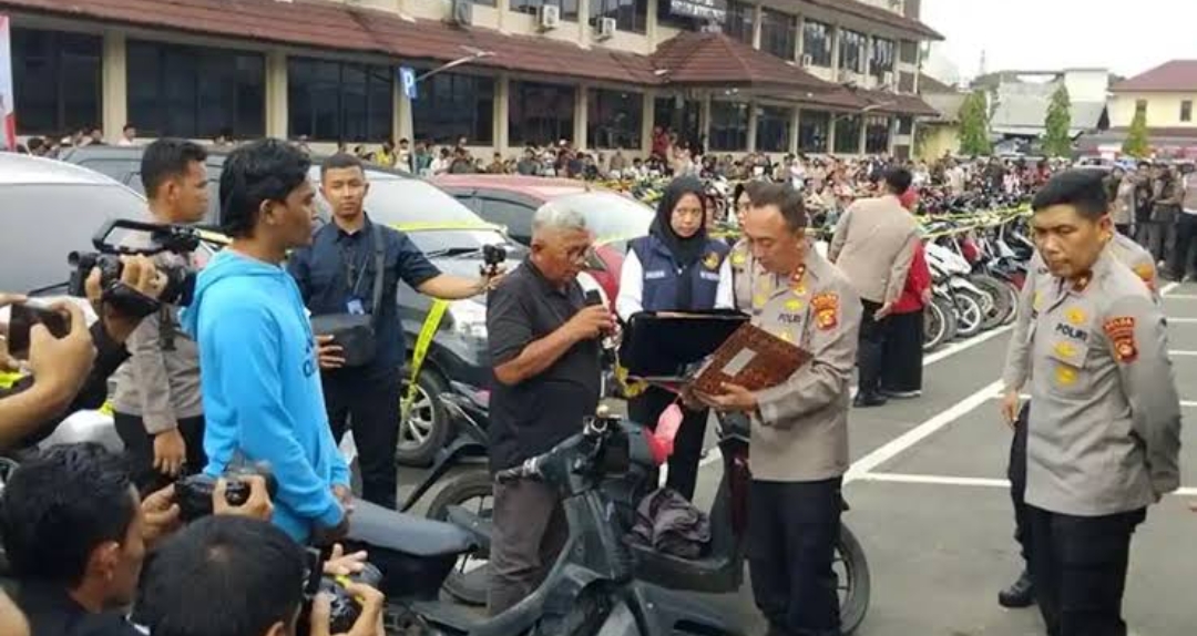 Ratusan Motor dan Mobil Curian di Sumsel Dikembalikan ke Pemiliknya
