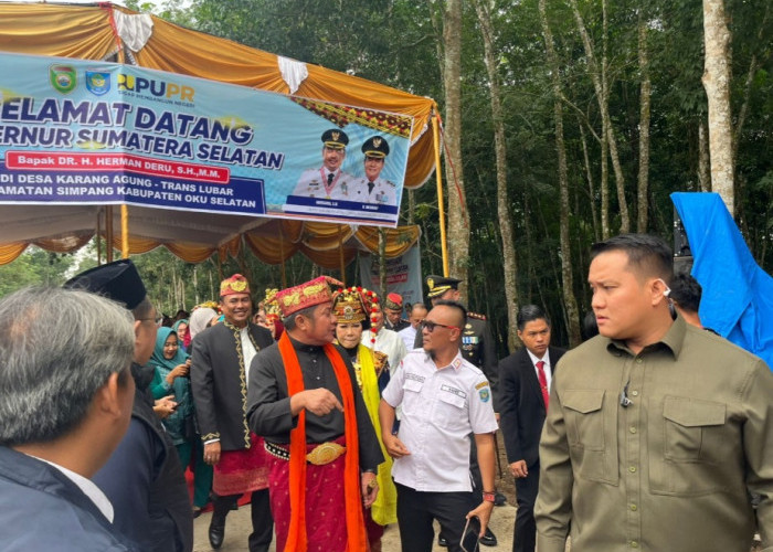 Gubernur Sumsel Resmikan Ruas Jalan Karang Agung–Trans Lubar di OKU Selatan