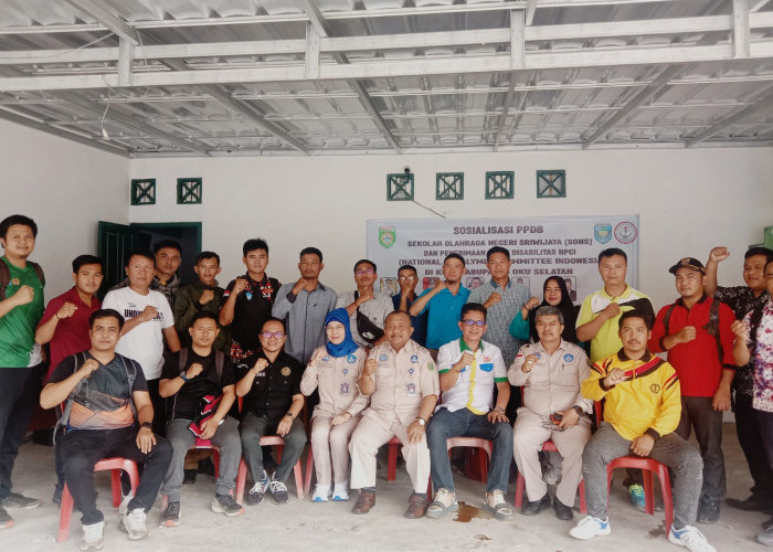 Tim PPDB Sekolah Olahraga Negeri Sriwijaya Sambangi KONI OKU Selatan
