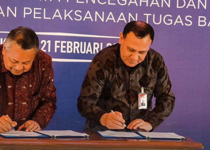Perkuat Kerjasama Pemberantasan Korupsi KPK dan Bank Indonesia Teken MoU
