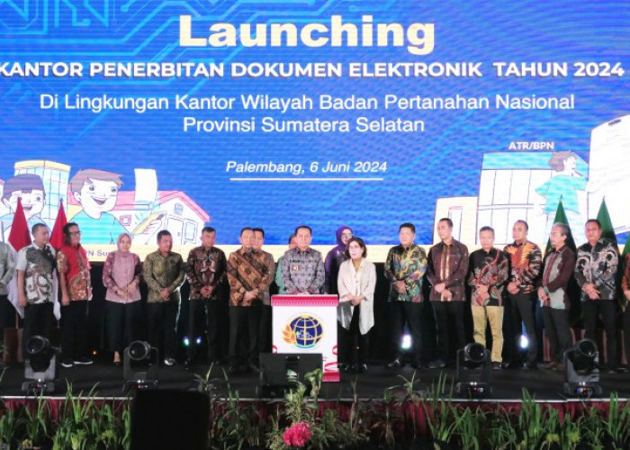 Kepala BPN OKU Selatan Hadiri Peluncurkan Kantor Penerbitan Dokumen Elektronik 2024