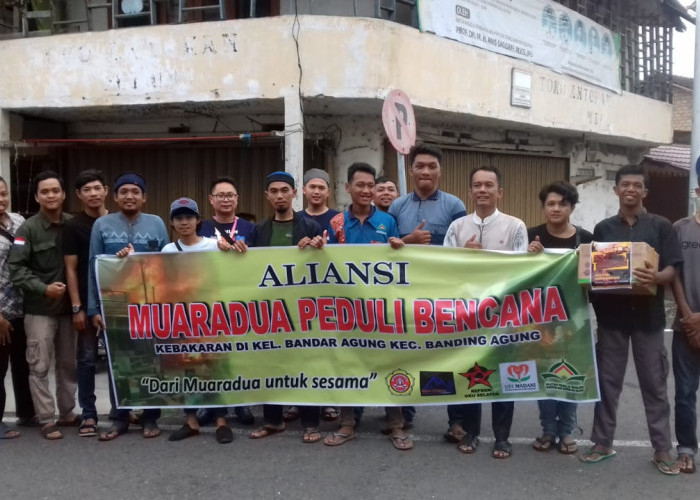 Aliansi Muaradua Peduli Bencana Lakukan Penggalangan Dana