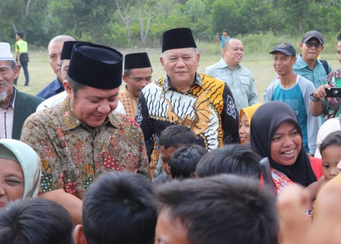 Gubernur Sumsel Disambut Bahagia Oleh Masyarakat Desa Sinar Tungkal