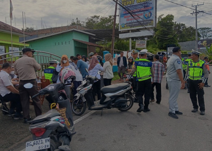 Operasi Gabungan Tertib Lalu Lintas di OKU Selatan, Puluhan Kendaraan Ditindak