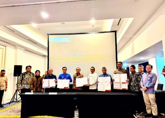 Bupati OKU Selatan Hadiri Penandatanganan Berita Acara IPPR Dukung Revisi RTRW dan Penyusunan RDTR