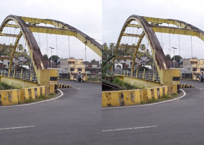 Sabtu Siang, Ruas Jalan Jembatan Kuning Muaradua OKU Selatan Ditutup Sementara