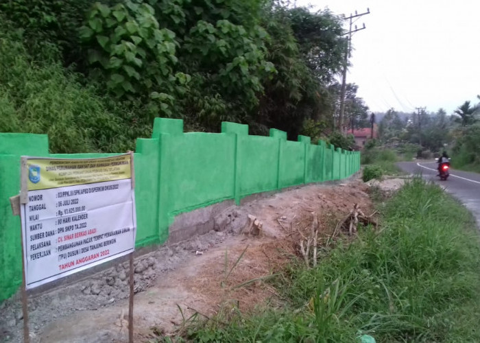 Pembangunan Pagar Kuburan Telan Biaya Rp 93 Juta